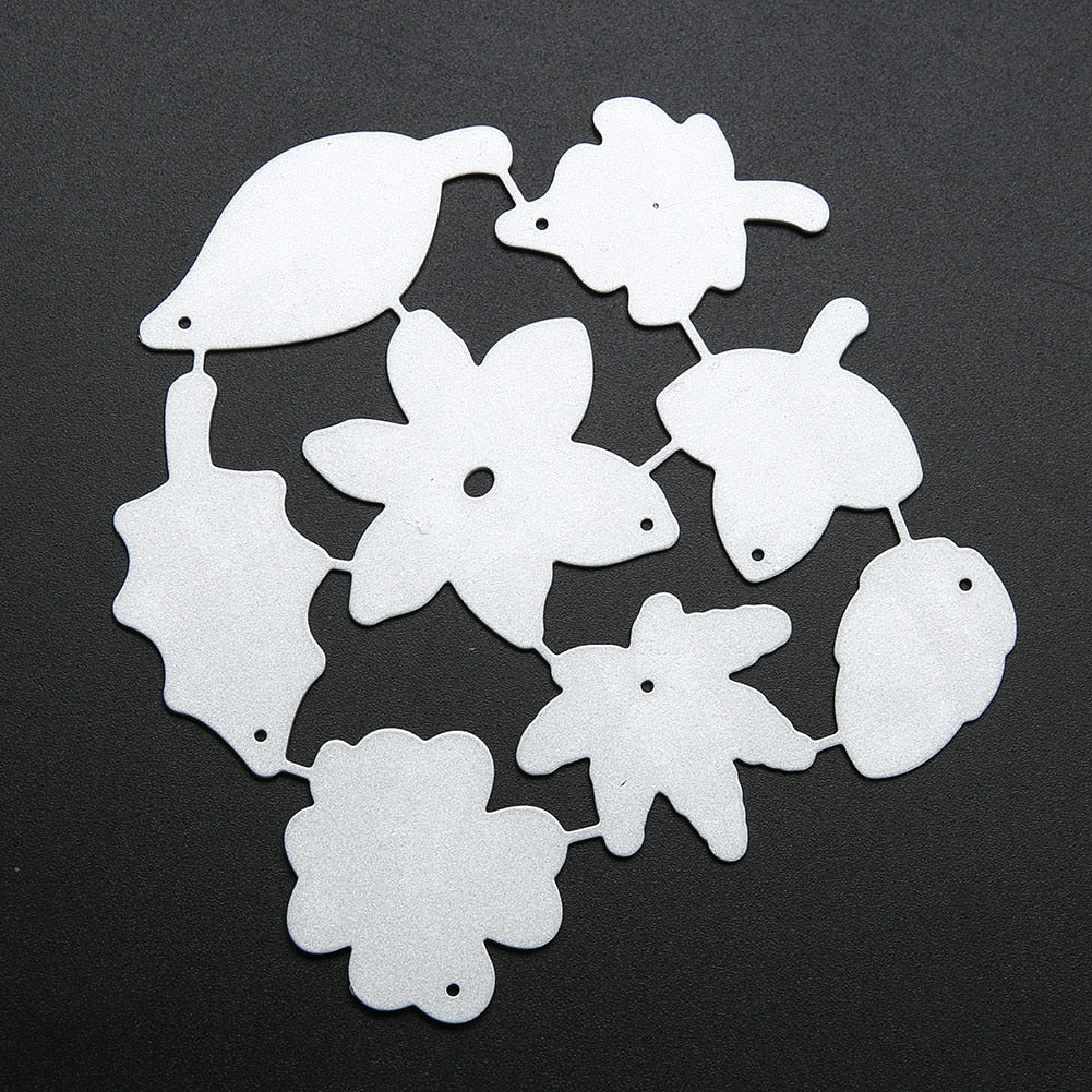 Leaves cutting dies 8 pcs set - Luxy Kraft