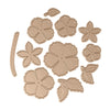 FLOWER LEAF CUTTING DIES 11 PCS SET - Luxy Kraft