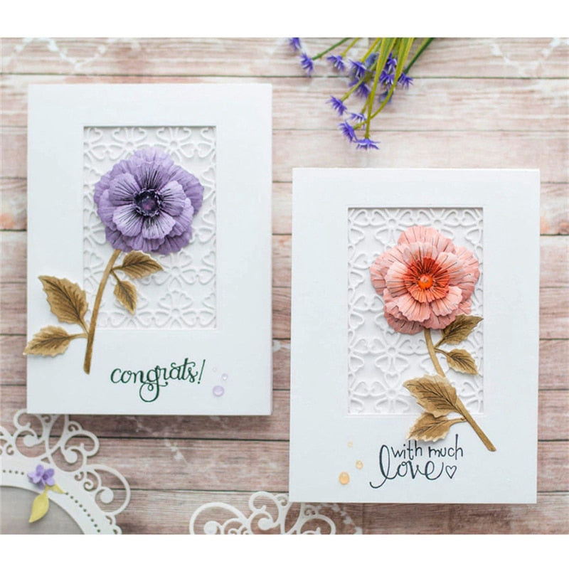 FLOWER LEAF CUTTING DIES 11 PCS SET - Luxy Kraft