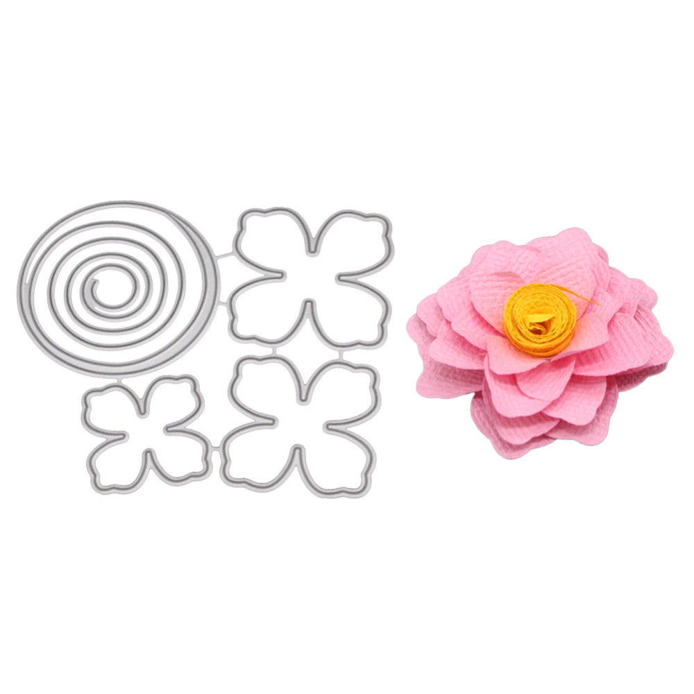 FLOWER CUTTING DIES 4 PCS SET - Luxy Kraft