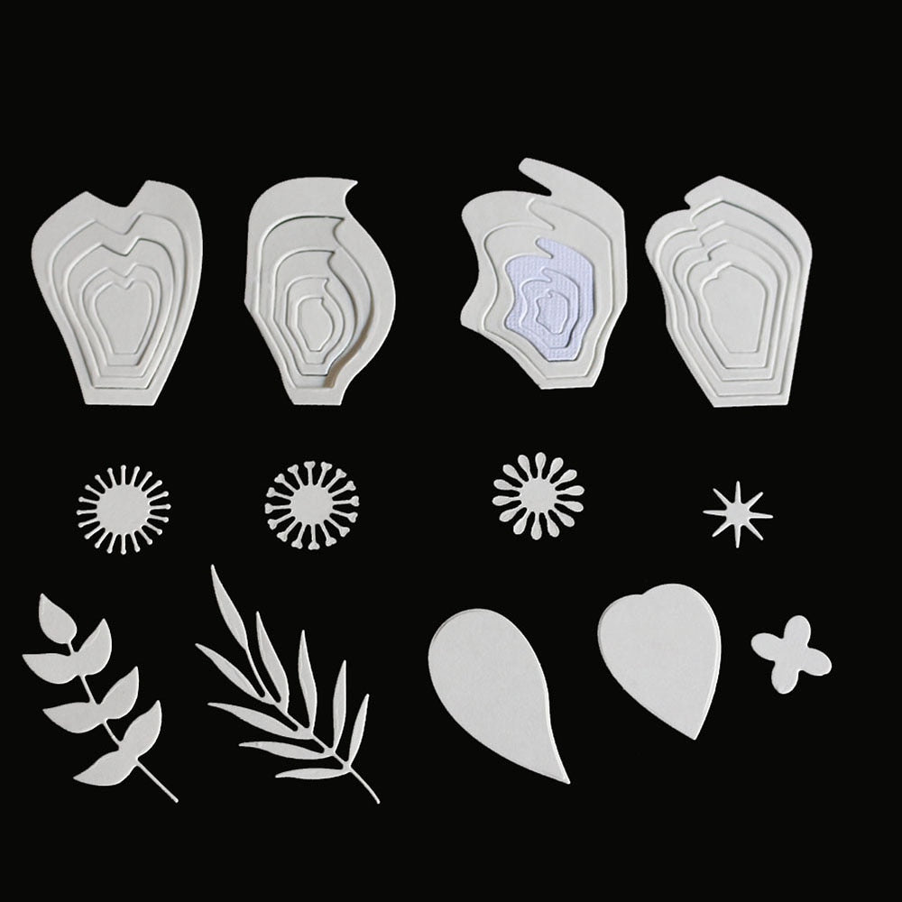 FLOWERS LEAVES STAMENS CUTTING DIES - Luxy Kraft