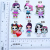 Girls LOL Doll Resin Acrylic Planar Cabochons 1 pcs - Luxy Kraft