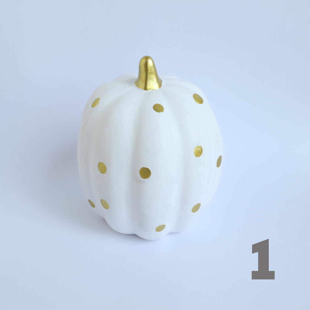 Ceramic Pumpkin Halloween Decoration 1 pcs - Luxy Kraft