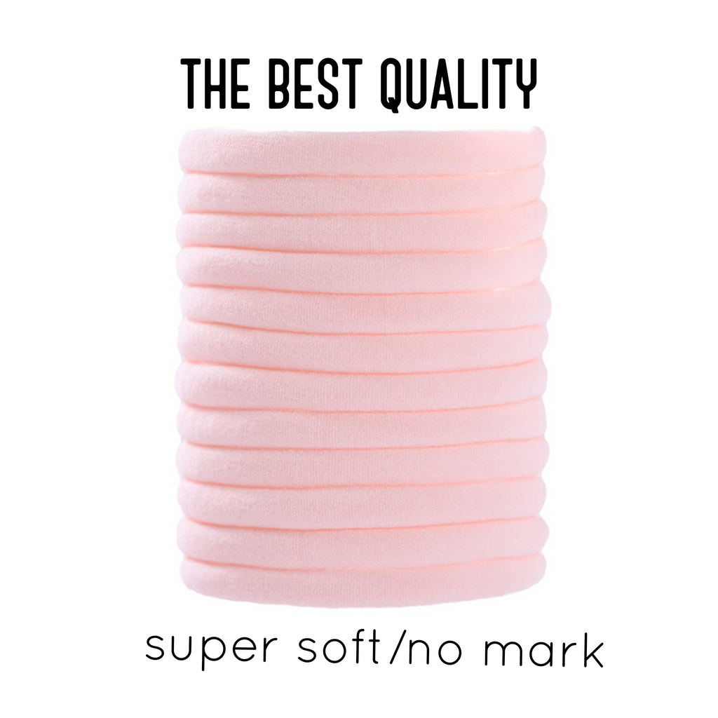 Light Pink Nylon headbands one size fits all headbands - Luxy Kraft