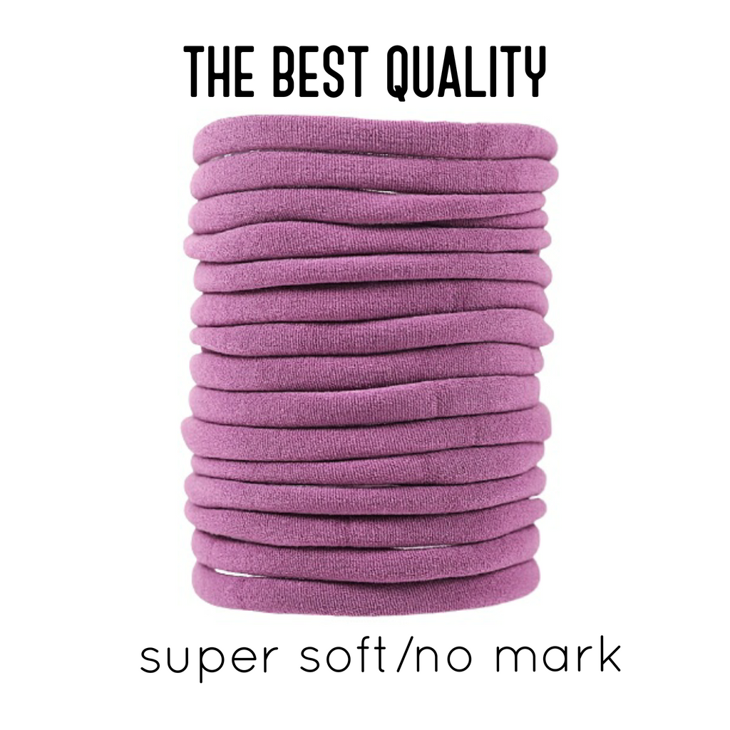 Purple Nylon headbands one size fits all headbands - Luxy Kraft