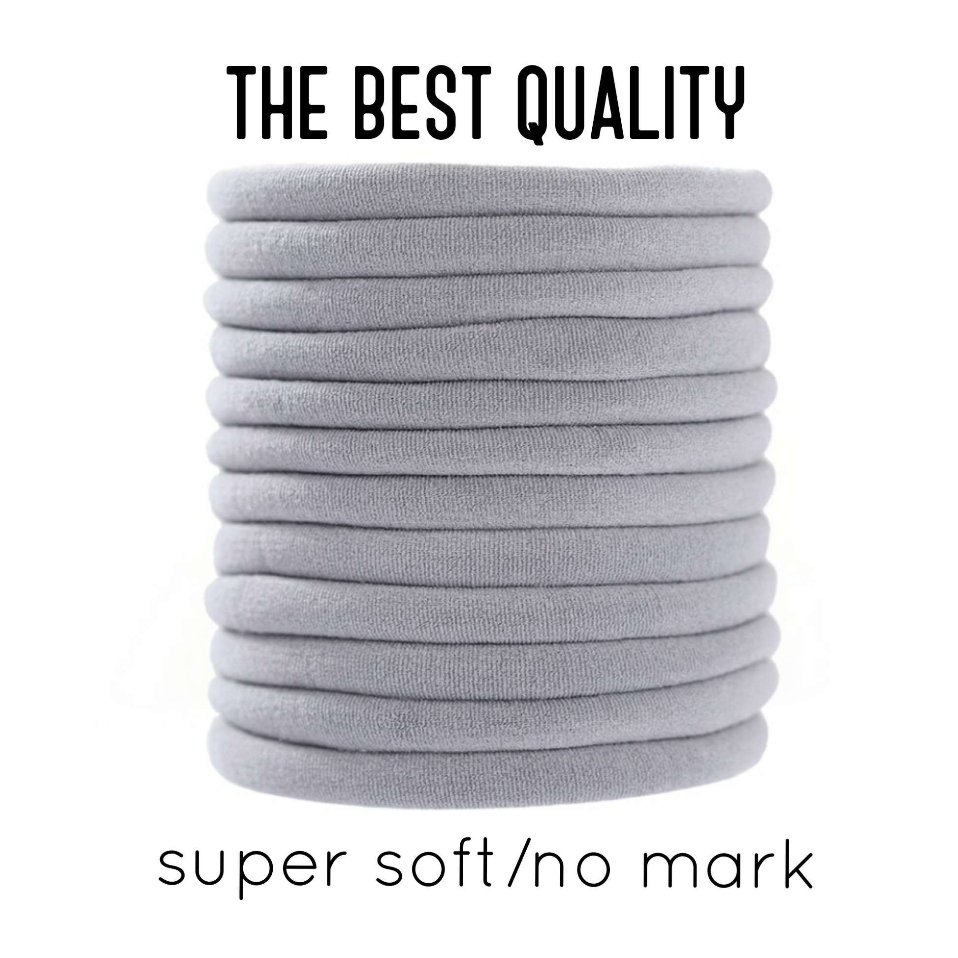 Grey Nylon headbands one size fits all headbands - Luxy Kraft
