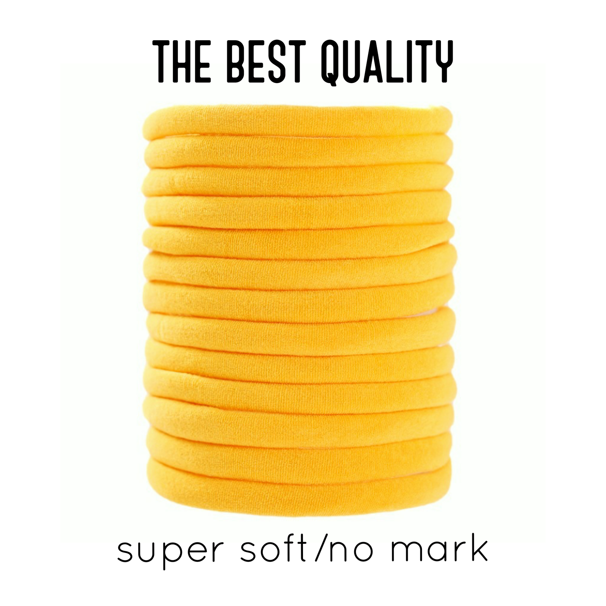 Yellow Nylon headbands one size fits all headbands - Luxy Kraft