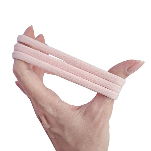 Light Pink Nylon headbands one size fits all headbands 50 pcs set - Luxy Kraft