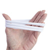 White Nylon headbands one size fits all headbands 50 pcs set - Luxy Kraft